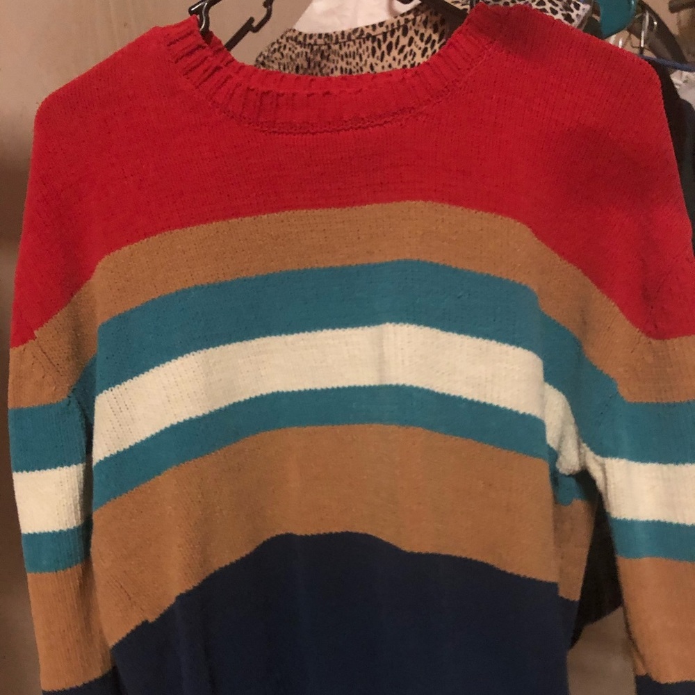 Multi colored stripped sweater